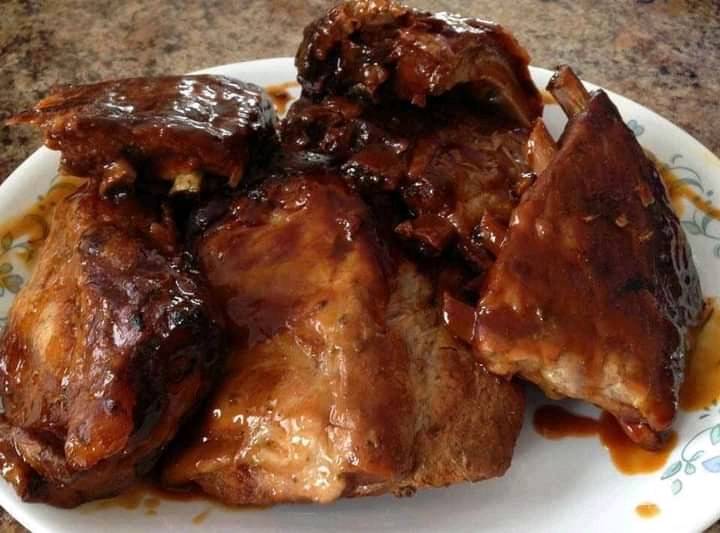 Sweet and sour crockpot ribs