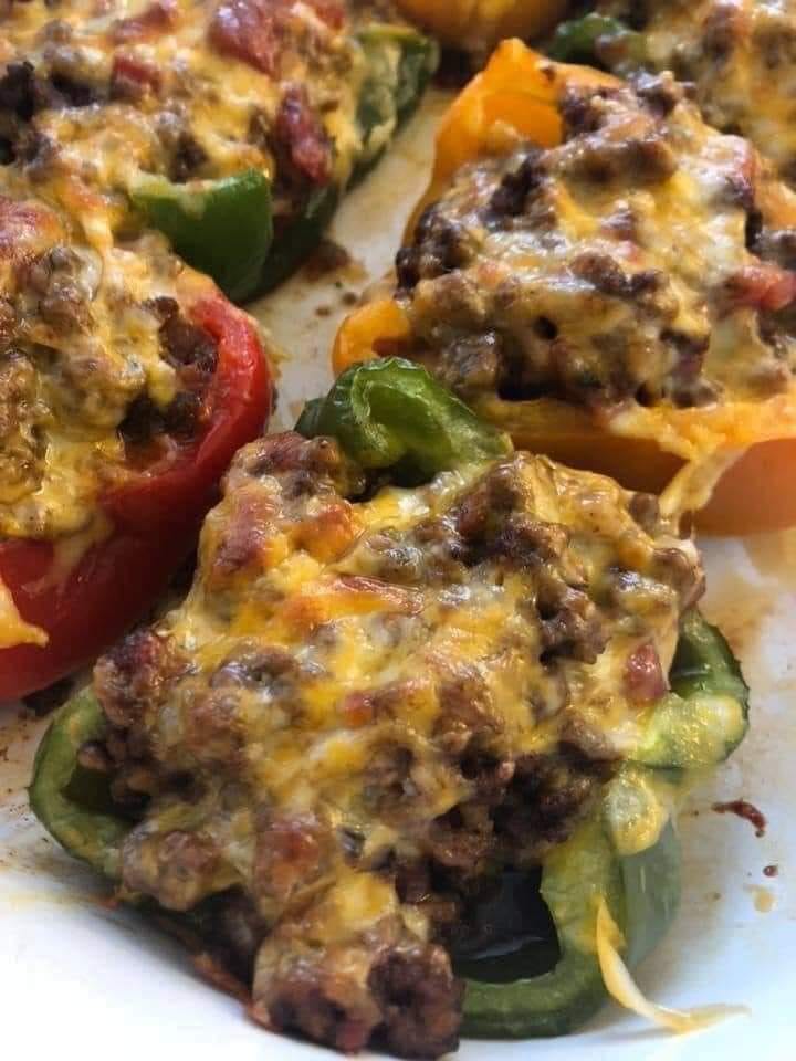 These mexican stuffed peppers are so flavorful and delicious!!