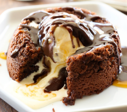 Chocolate molten lava cake