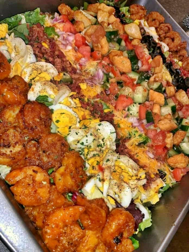 Shrimp cobb salad