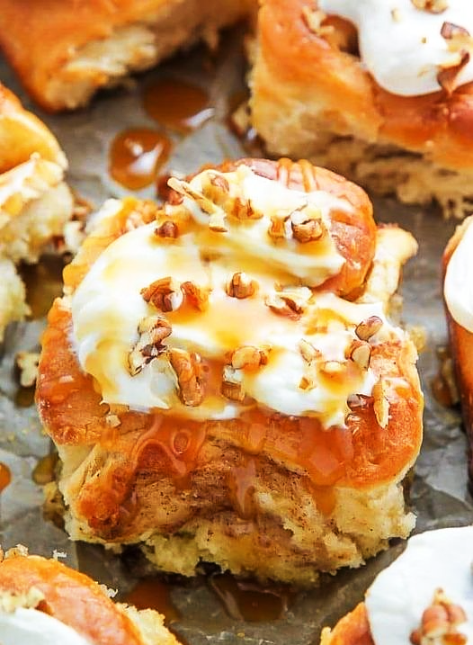 Salted caramel sticky buns