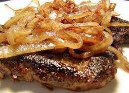 Beef liver onion